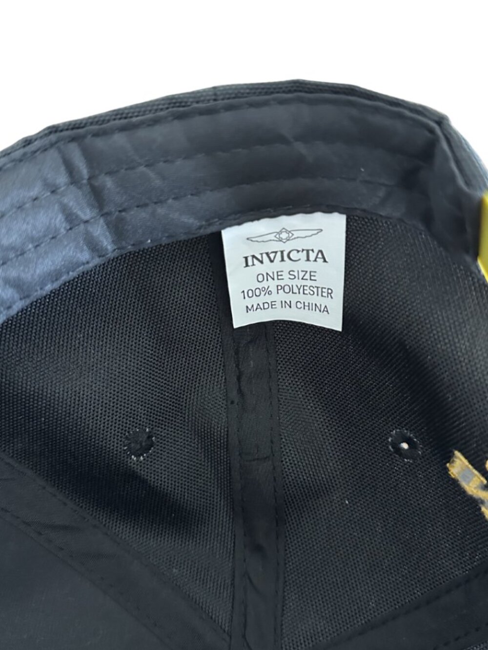 Black Invicta Racing Formula 2 Team Snapback (One Size) - Picture 5 of 7